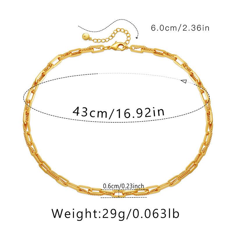 Bold Textured Gold Statement Necklace