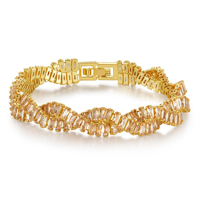 Intricate Gold Chain Bracelet