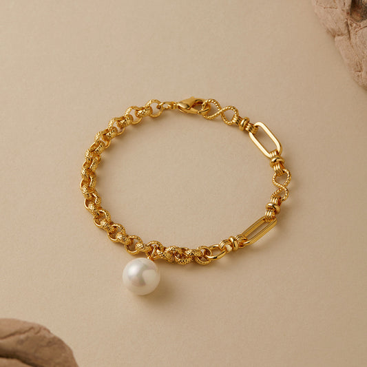 Exquisite Mixed Chain Pearl Bracelet