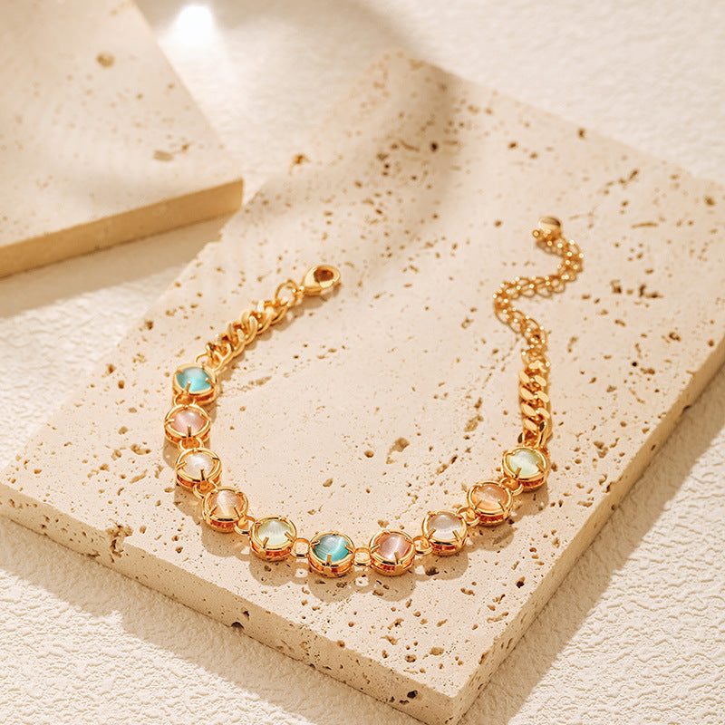 Colorful Charm Chain Bracelet