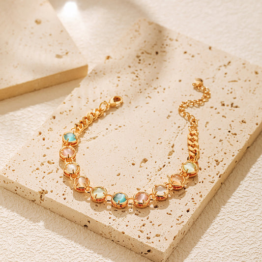 Colorful Charm Chain Bracelet
