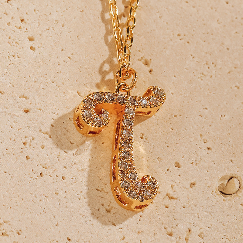 Dainty Initial Necklace - Minimalist Gold Letter Pendant - Personalized Birthday Gift for Her